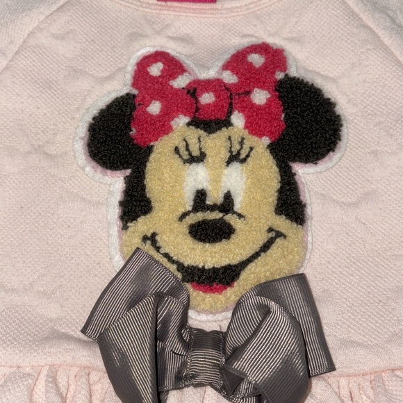 Disney light pink mini dress with a mini patch and bow detail throughout - Picture 3 of 4
